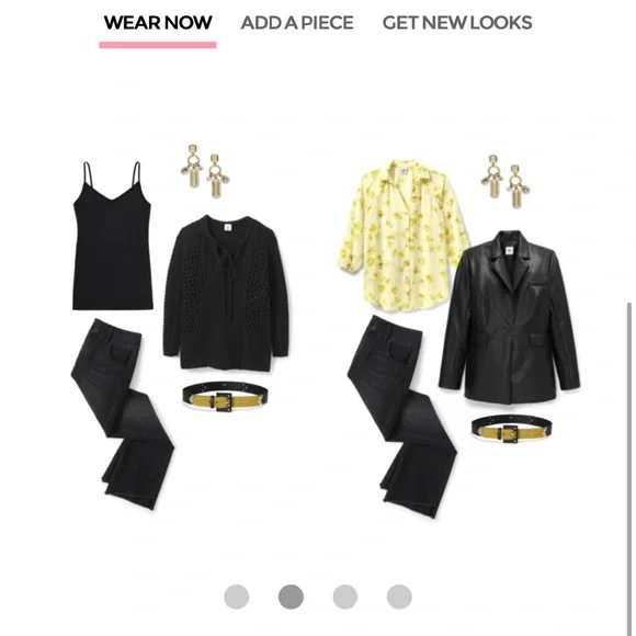 CAbi ORNAMENTAL BELT.  Stylish Yellow and Black Belt with Gold Accents - Picture 3 of 5